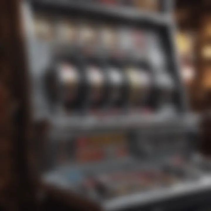 Detailed schematic of a scatter slot machine illustrating its unique features