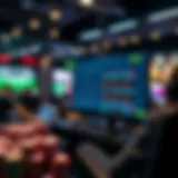 Modern sports betting interface showcasing technology