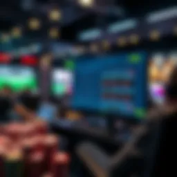 Modern sports betting interface showcasing technology