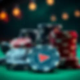 High-quality poker chips showcasing various designs