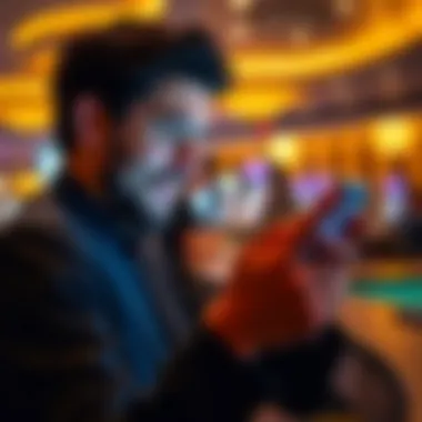 User enjoying the TwinSpires app on a smartphone