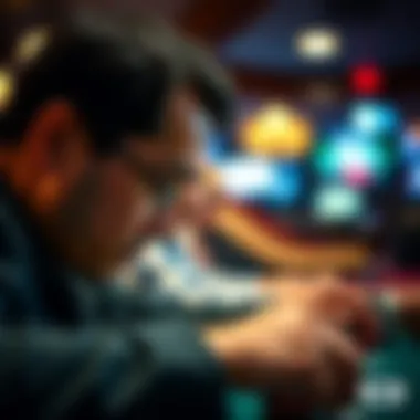 Strategic Depth in WV Poker Gameplay A close-up of a poker player's focused expression while making a strategic decision