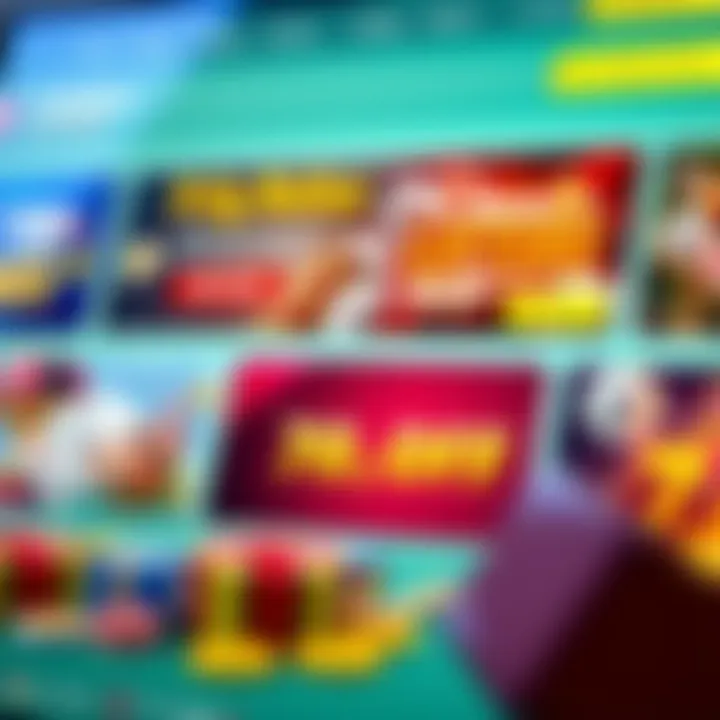 Attractive Promotional Offers at Yummy Spins Casino A close-up of promotional offers and bonuses displayed on the casino website