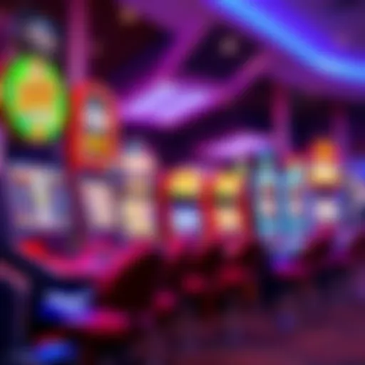 Exciting Slot Machine Variety at Yummy Spins Casino A vibrant display of slot machines with colorful graphics at Yummy Spins Casino