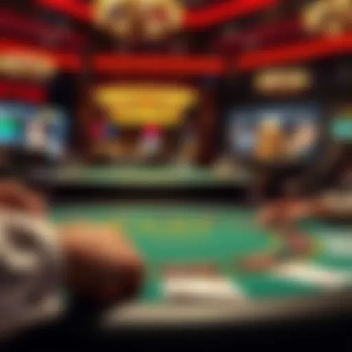 Experience the Thrill of Online Poker An engaging virtual poker table with vibrant graphics